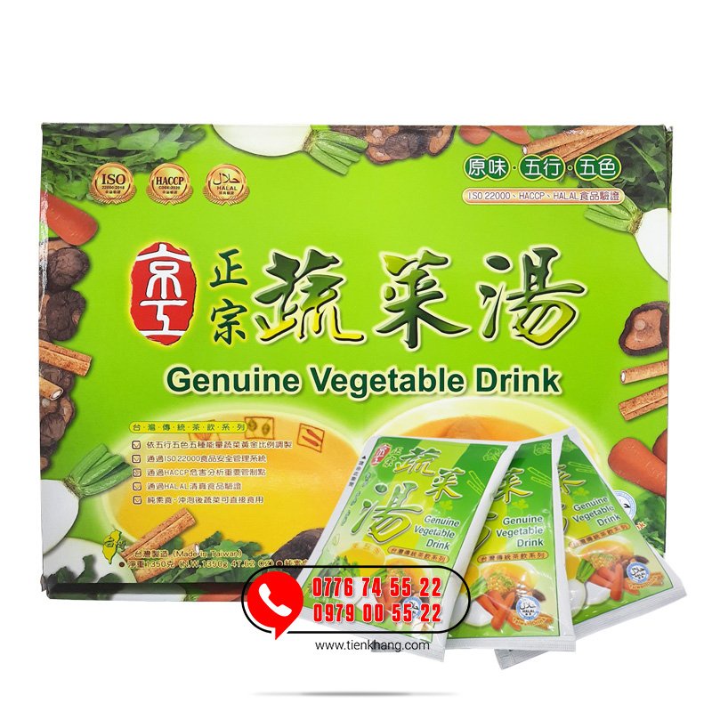Canh Dưỡng Sinh King Kung Túi Lọc - Genuine Vegetable Drink
