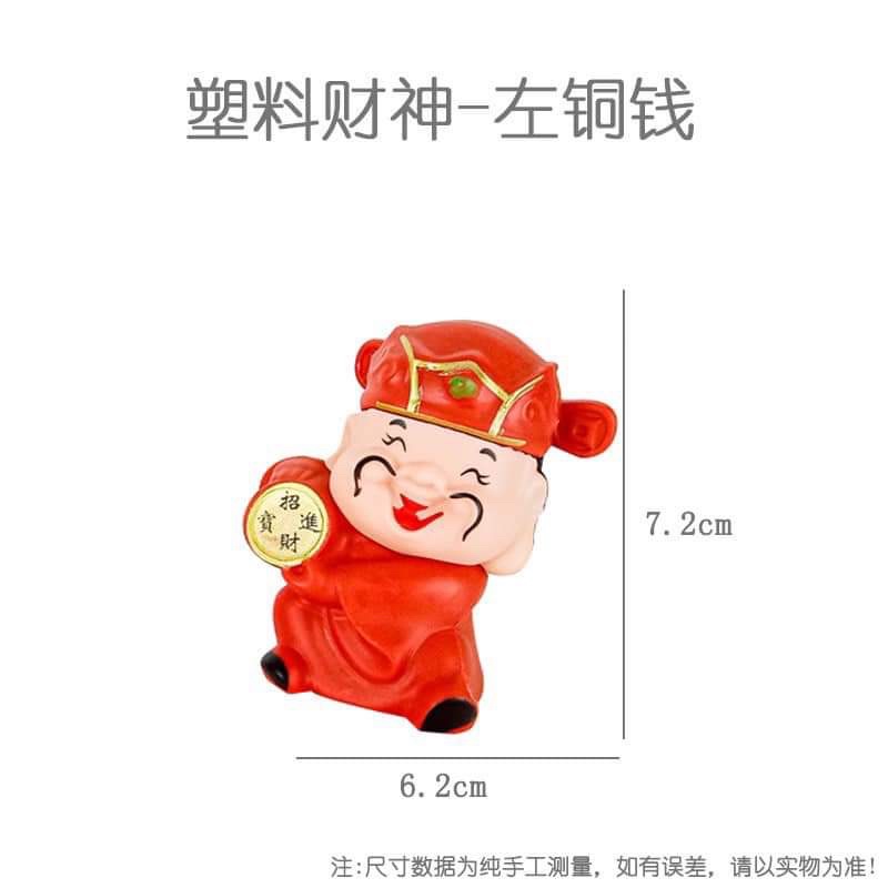 THẦN TÀI, MÈO CHIÊU TÀI, TÚI VÀNG BẰNG NHỰA