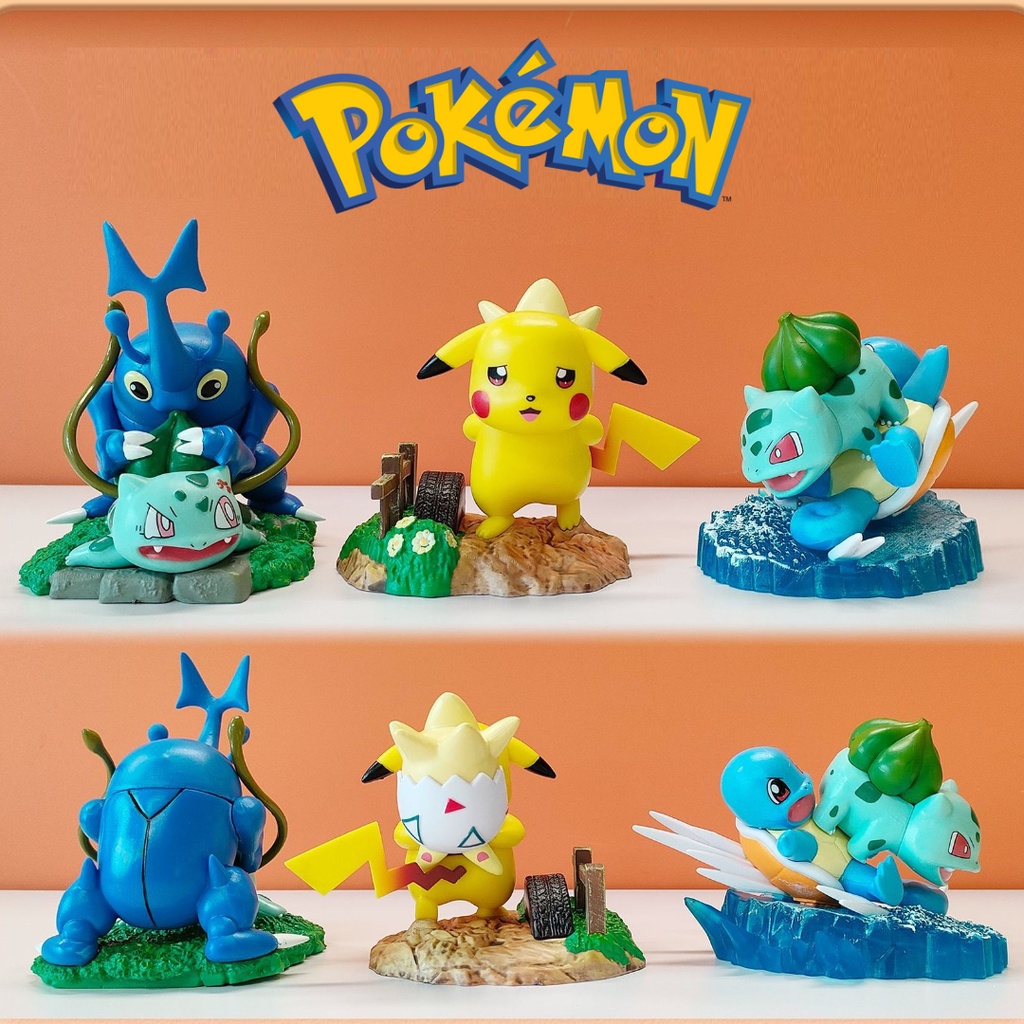 Mô hình Figure Anime Pokemon Pikachu Togepi Bulbasaur Squirtle Heracross