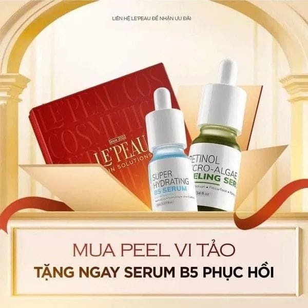 (FREE SHIP) LE'PEAU - peel da vi tảo 7 ngày retinol chính hãng