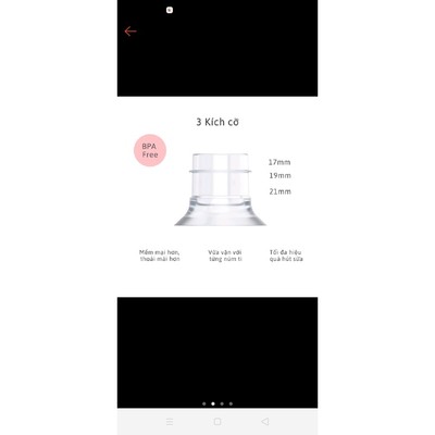 Đệm giảm size, phễu, cup 2mama 15/ 17/19/21mm cho mẹ sau sinh, chất liệu silicon tương thích với nhiều máy hút sữa
