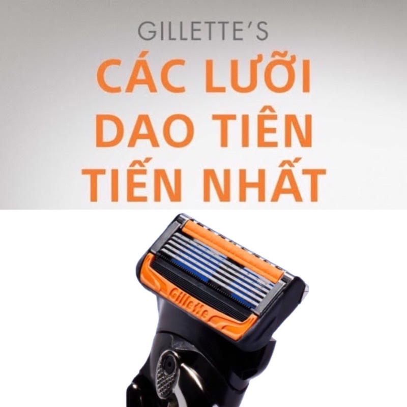 Hộp Lưỡi thay thế dao cạo râu Gillette Fusion5 +1 Proglide Power , Fusion 5 vỉ 8 , 4 cái