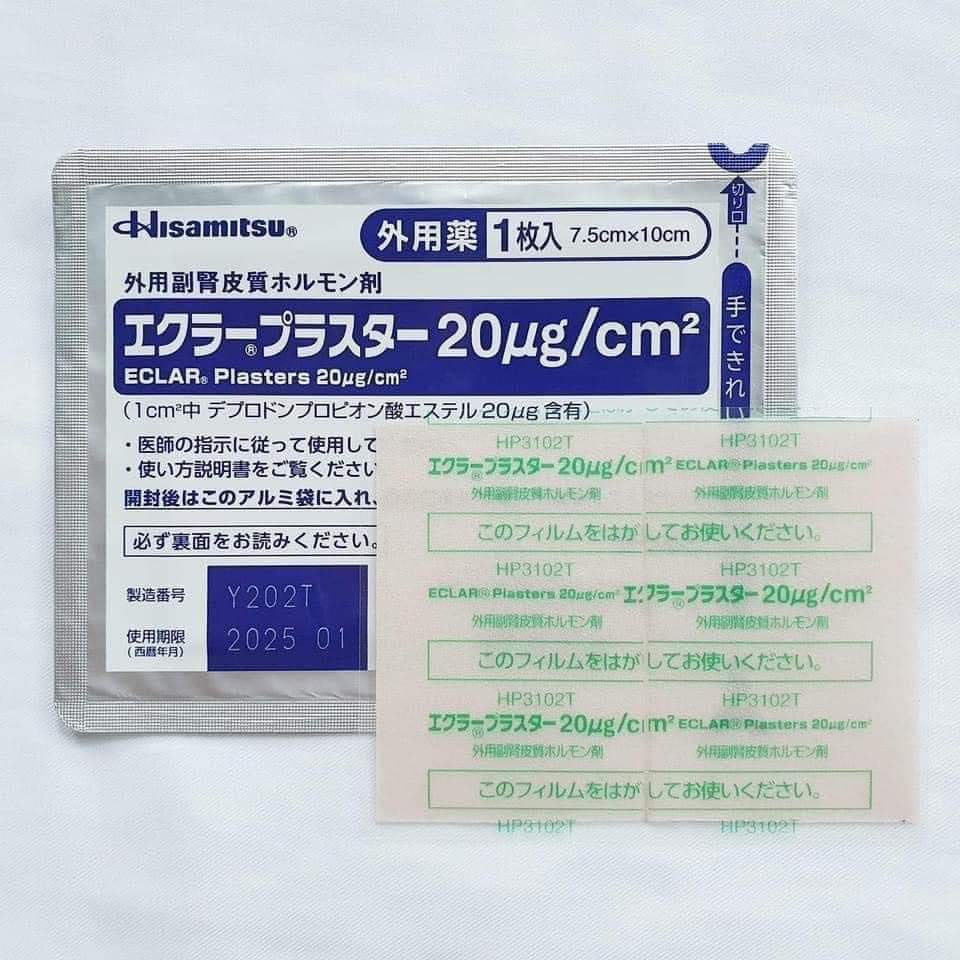 Miếng Dán Ép Sẹo Lồi ECLAR PLASTER Hisamitsu  Nhật Bản