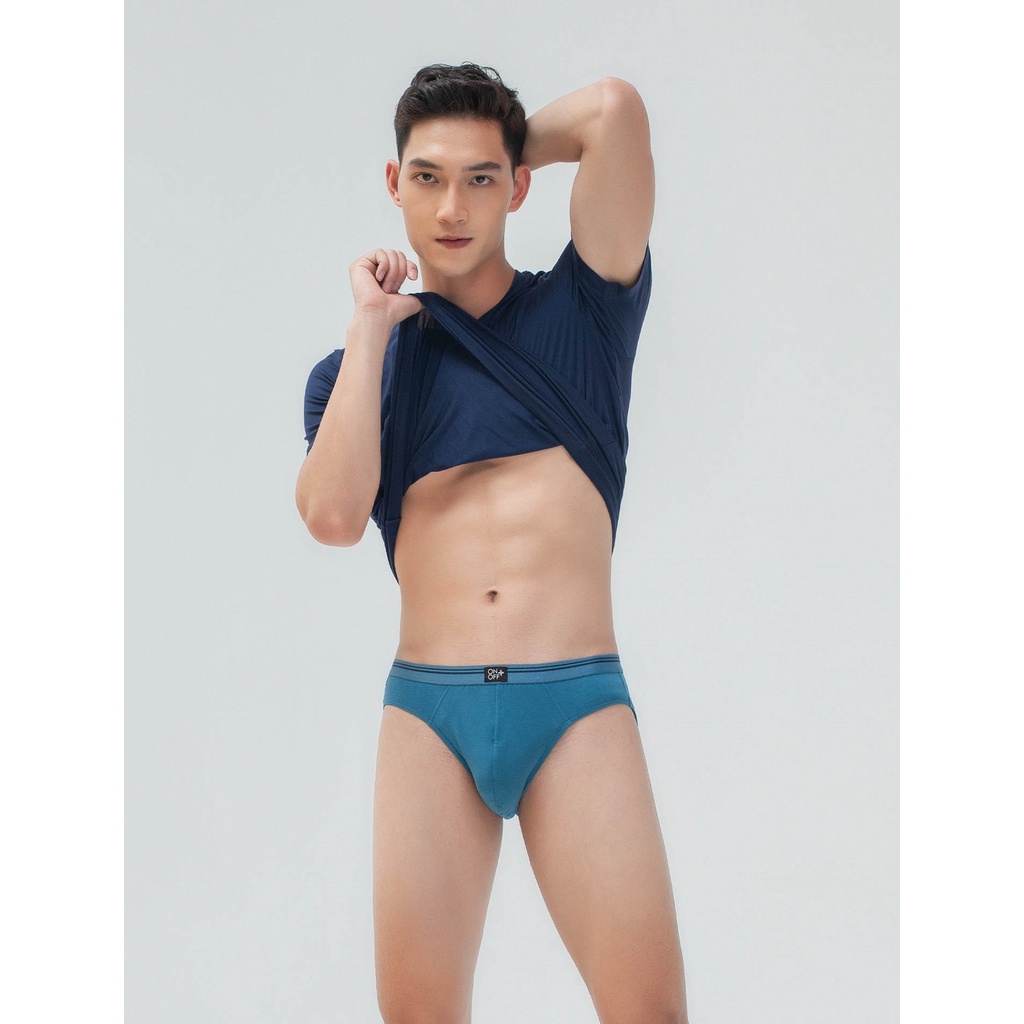 PACK 3 quần lót ONOFF 24h dáng Brief classic cotton Mỹ thấm hút vượt trội - 18UQ23A017