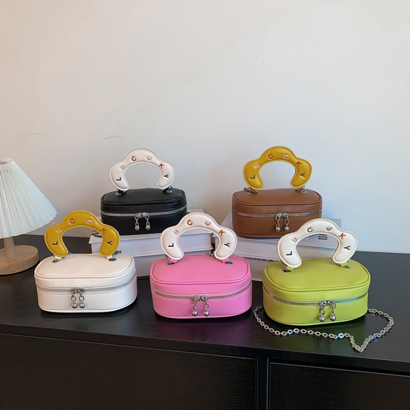 Túi Đeo Chéo Thêu Chữ Phong Cách Hàn Quốc Mới 2022 Cho Nữ