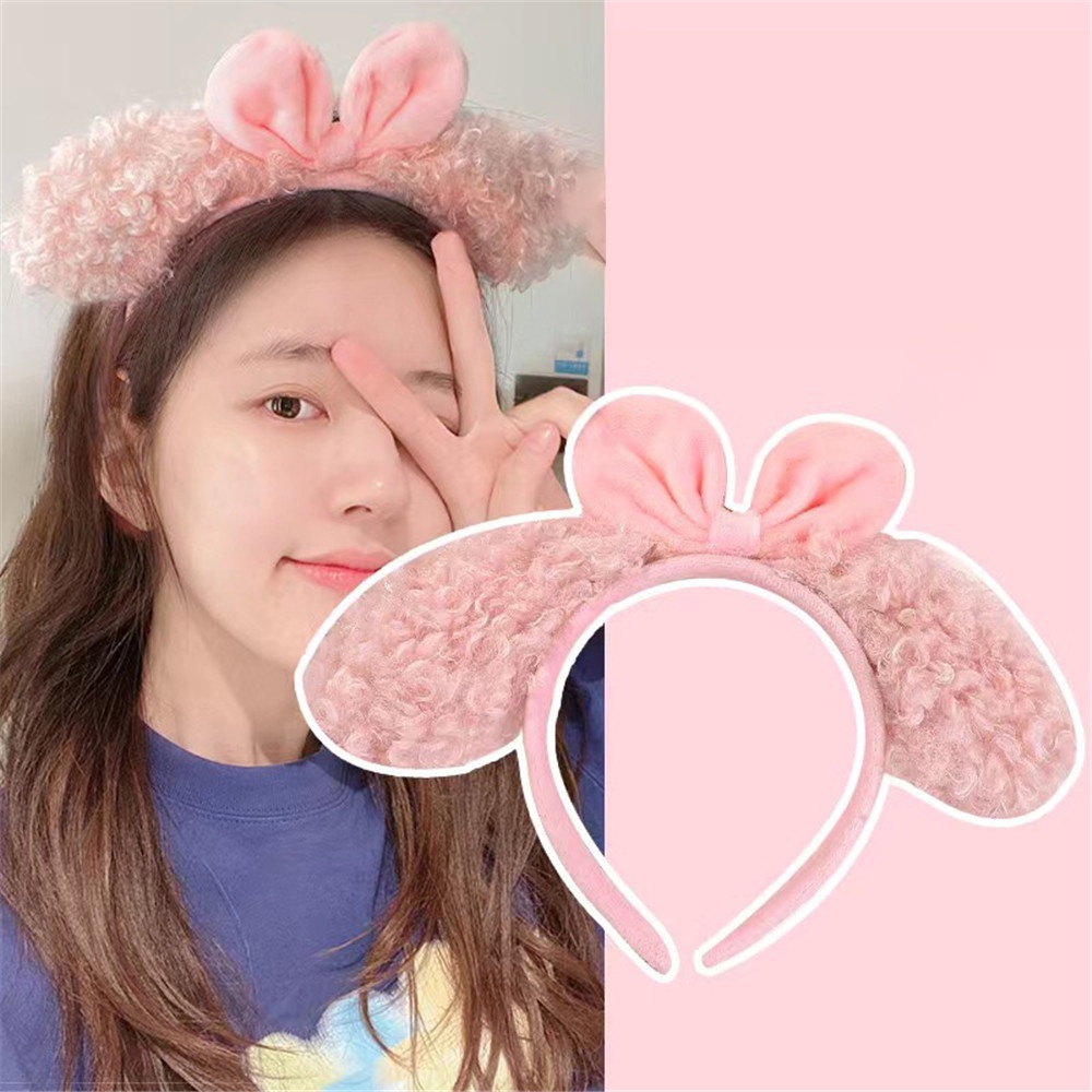 Băng Đô Tai Thỏ Hoạt Hình Xinh Xắn Cho Nữ