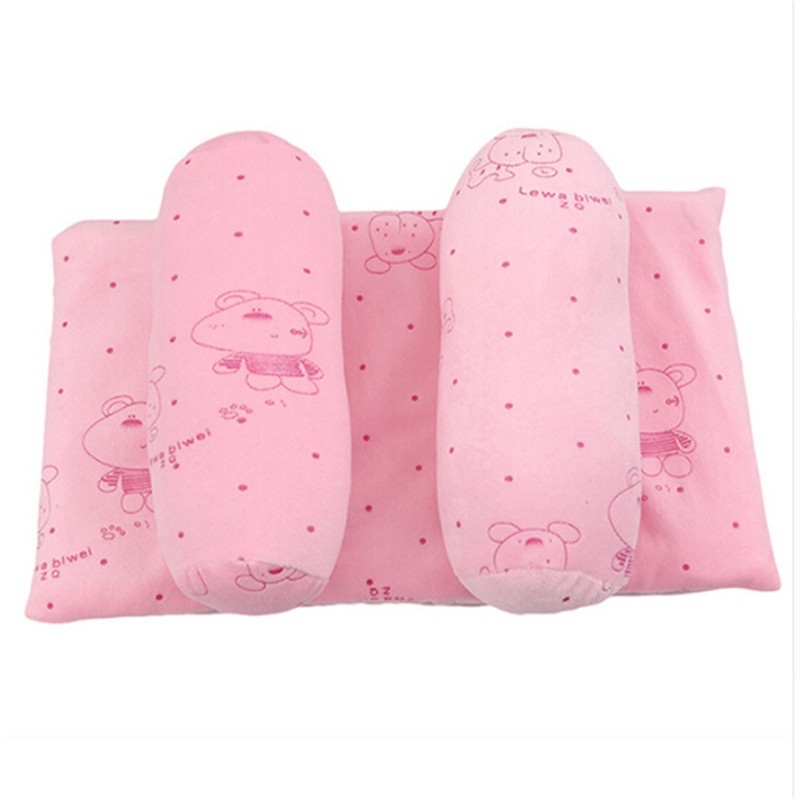 Gối Ngủ Cotton Định Hình Bảo Vệ Đầu Cho Bé Sơ Sinh