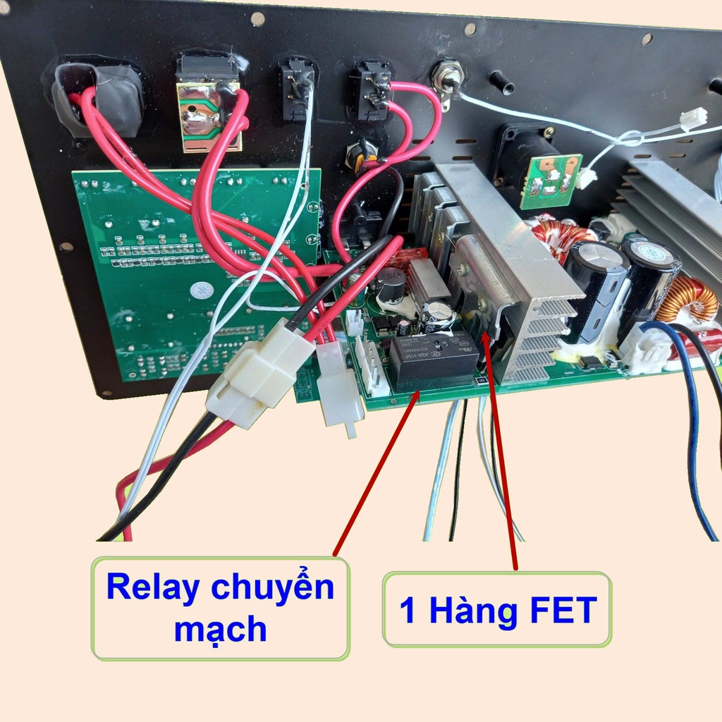 Mạch loa kéo 500W Reverb chống hú DSP Livestream Equalizer 5 Band  dùng 4 tay micro