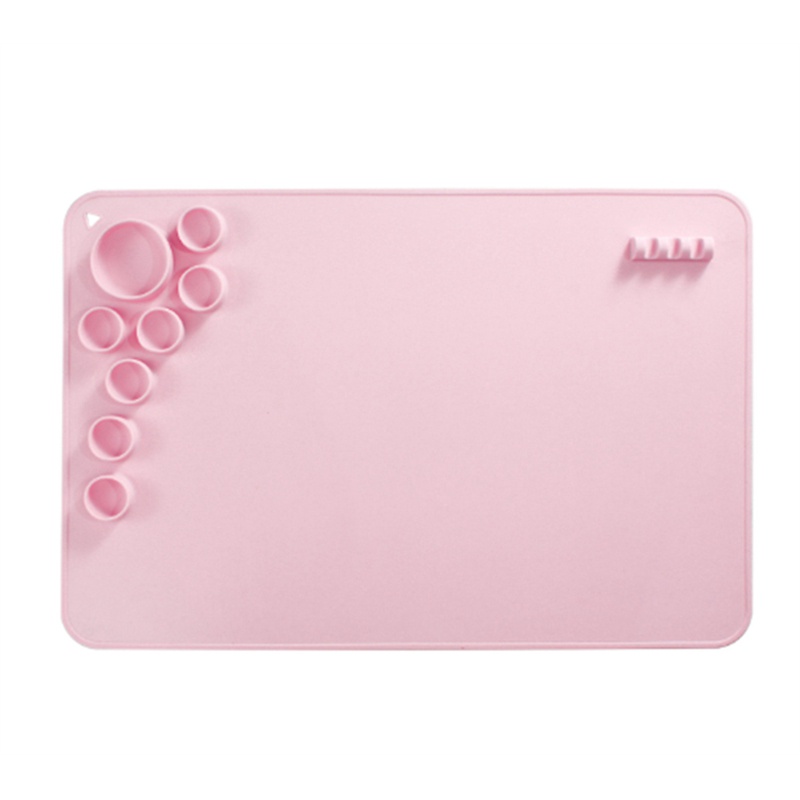 1 Thảm Silicone Đúc Thủ Công Màu Hồng