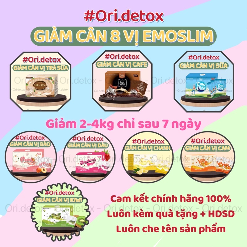 [QUÀ TẶNG + CHÍNH HÃNG] NƯỚC UỐNG GIẢM CÂN DETOX 8 VỊ / giam can an toan, hieu qua (shop Ori)