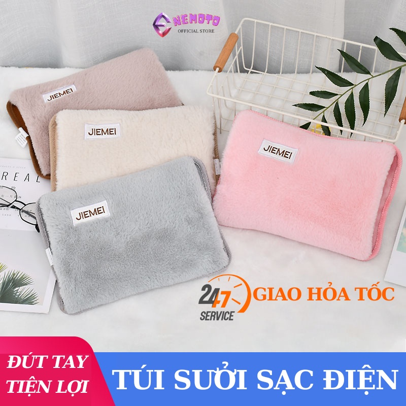 Túi chườm bụng kinh sạc điện YaBi, Túi trườm nóng sưởi bụng cắm điện giảm đau cute hình thú- Quà tặng bạn gái