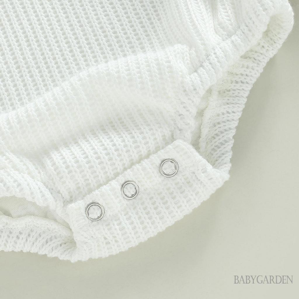 Bộ Áo Liền Quần Dệt Kim Tay Dài Cổ Tròn Màu Sắc Tương Phản Thời Trang Mùa Thu Cho Bé Từ 0-18 Tháng Tuổi