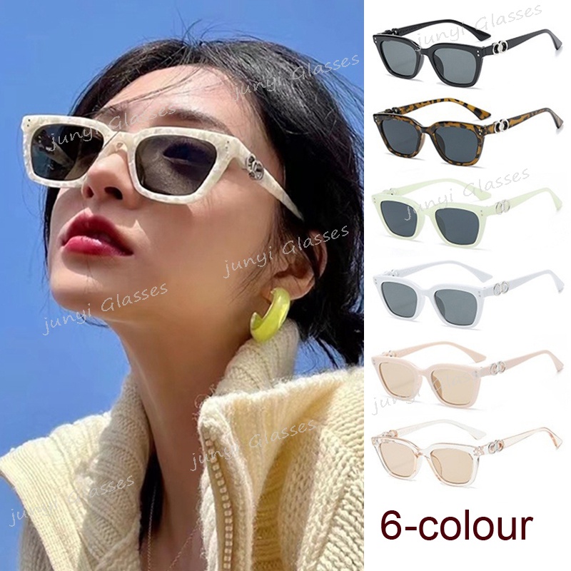 Kính Chống Nắng Gọng Vuông Nhỏ Phong Cách Hàn Quốc Cổ Điển Thời Trang Cho Nam Và Nữ