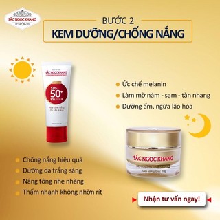 _Combo chăm sóc da ngày và đêm [kem chống nắng Sắc Ngọc Khang 50g & Kem dưỡng da ban đêm 10g]