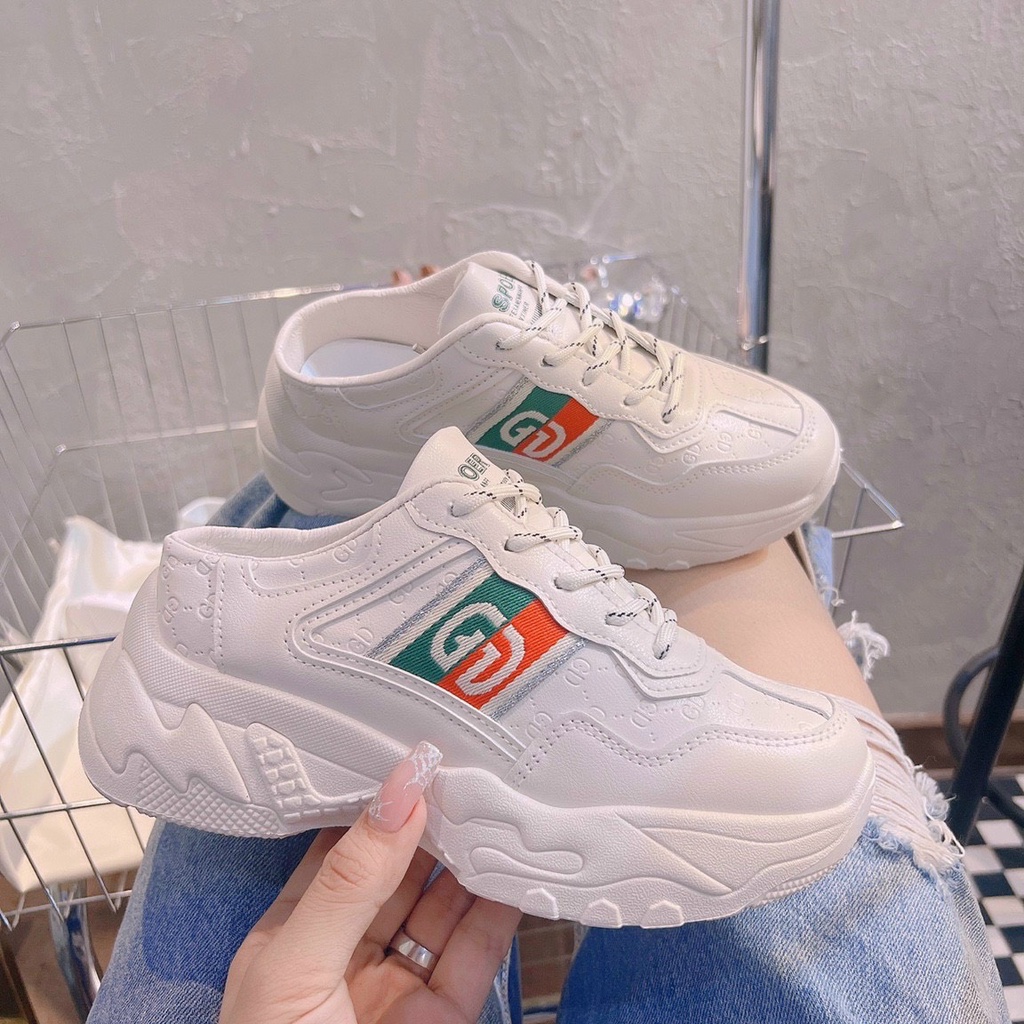 Giày Sục Thể Thao Đế Độn ,sục Snaeker Ny Nữ Cao Cấp