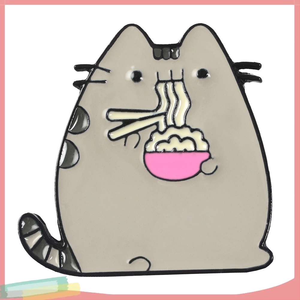 Trâm cài áo kiểu dáng mèo ú dễ thương