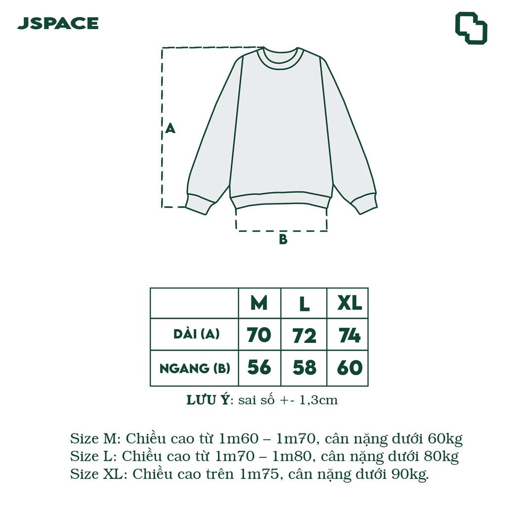 Áo Sweater Jspace "Green Logo"