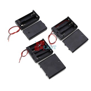 LKDT Hộp đế đựng pin AA 2/3/4 Pin có nắp và công tắc
