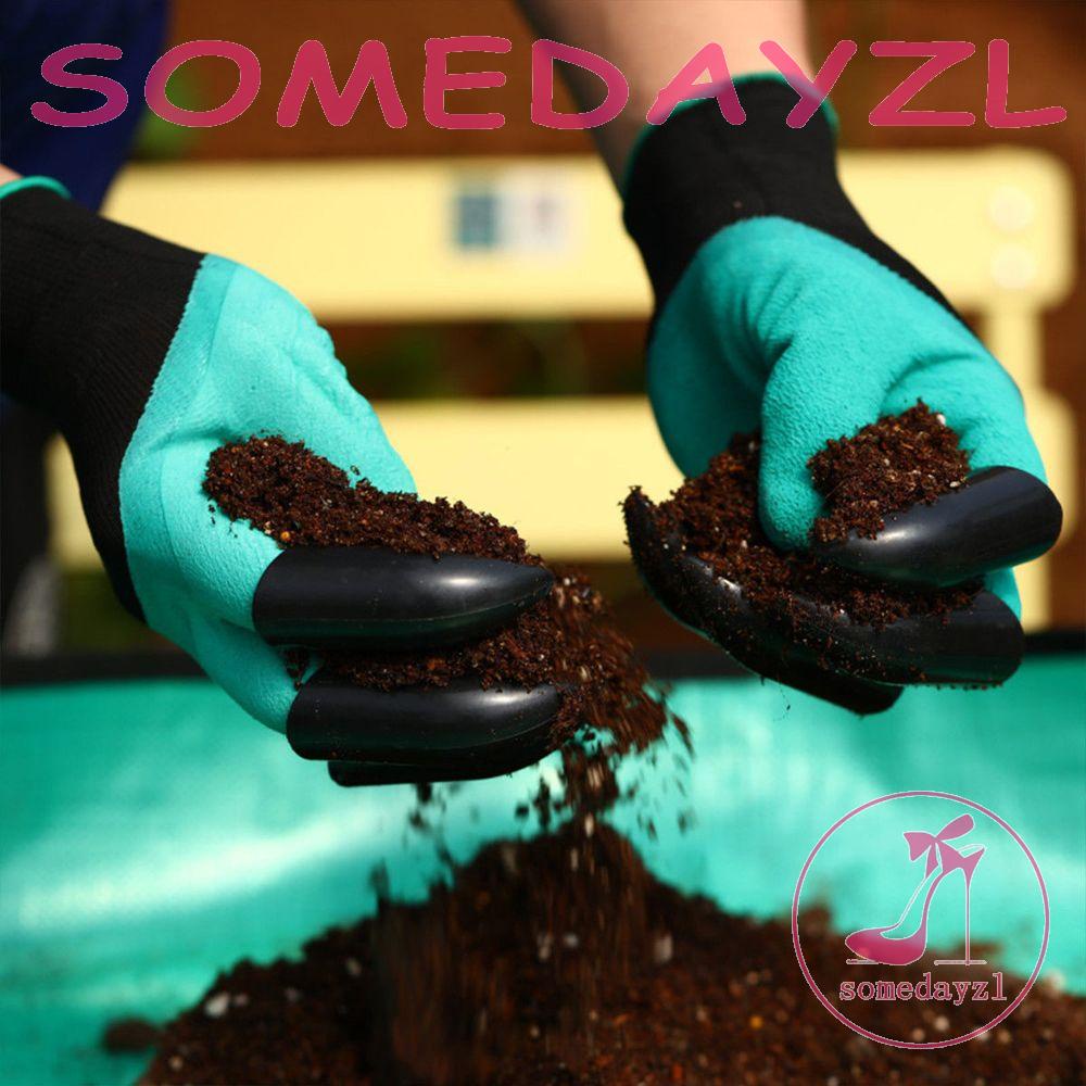 Găng Tay Cao Su Chống Thấm Nước Có Móng Vuốt Dùng Làm Vườn