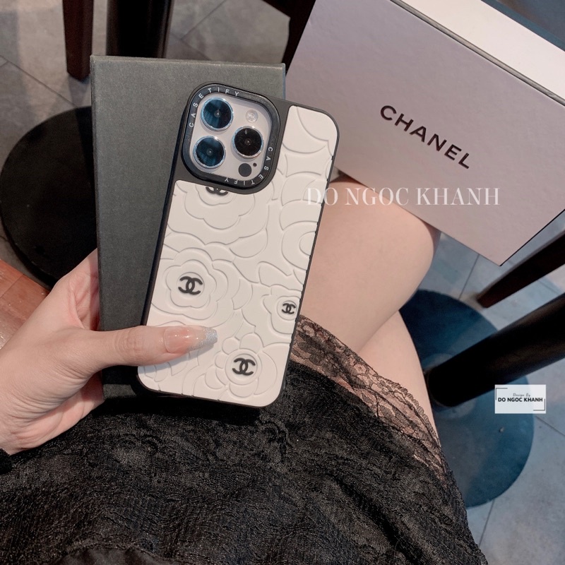 Ốp Hoa Trà Silicons Viền Vuông Xsmax
