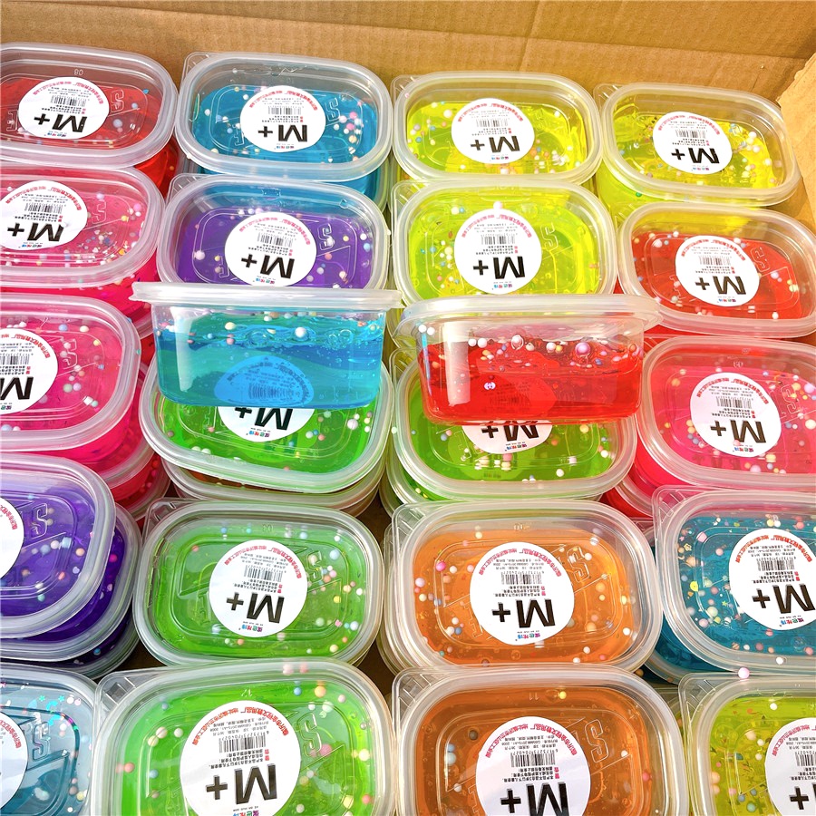 Slime ÂU XỐP CHỮ M hũ nhựa 300ML loại to màu trong chất đẹp Đồ chơi slam chất nhầy ma thuật squishy