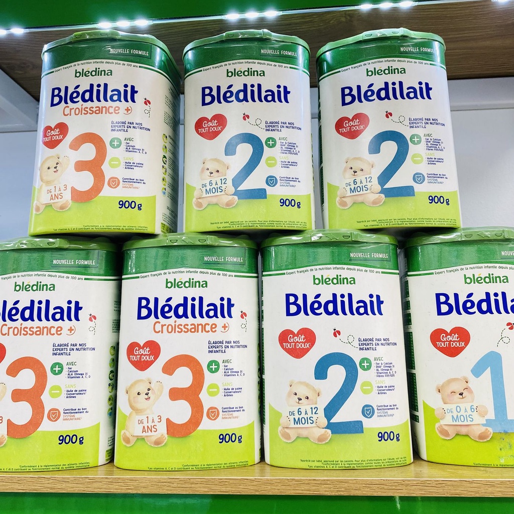 Sữa Bột Bledilait Mẫu Mới số 1,2,3 900g - Date Mới Nhất 2024