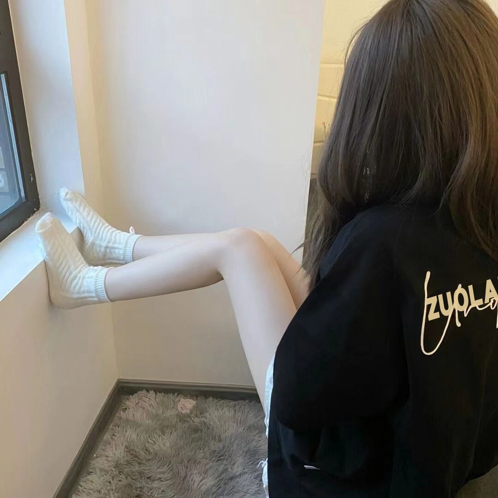 Áo Thun Tay Ngắn In Chữ Trước Sau Phong Cách Hàn Quốc Thời Trang