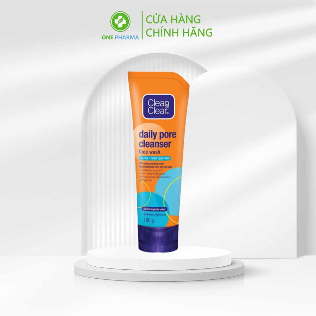 Sữa Rửa Mặt Hàng Ngày Làm Sạch Lỗ Chân Lông Clean & Clear 100g