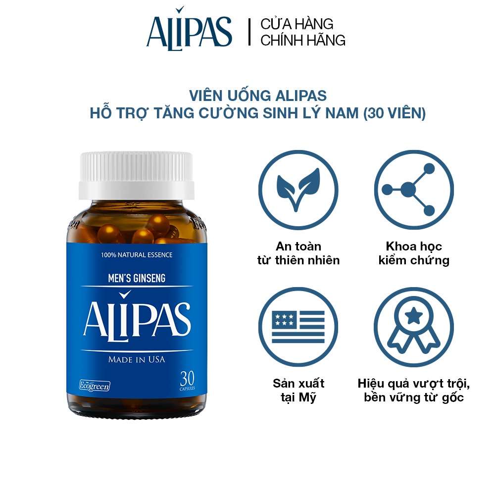 Viên uống ALIPAS tăng cường sinh lý nam 30 viên