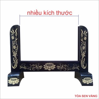 Khung hình thờ, chân đế khung ảnh thờ in hoa lá, có nhiều kích thước