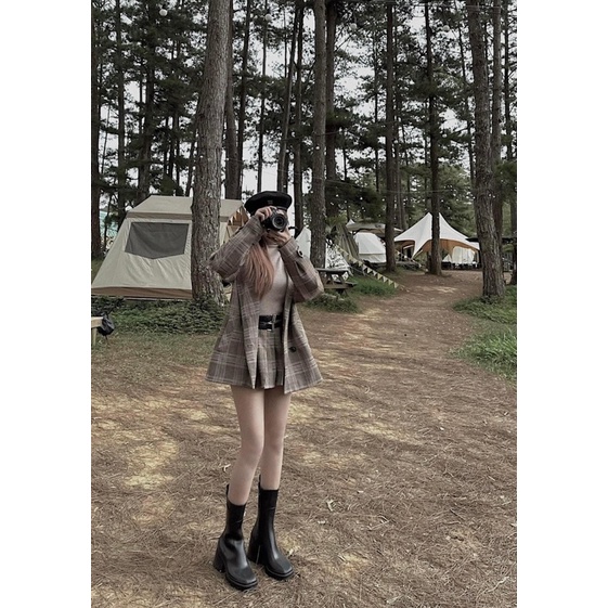 Set Vest Kẻ Hàng Chuẩn Mai Phương Bùi