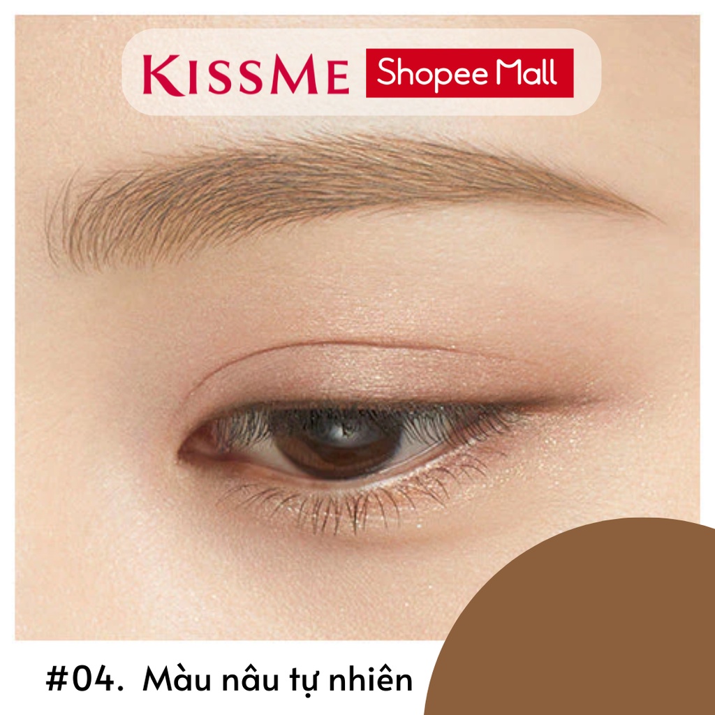 Bút Chì Kẻ Lông Mày Kissme Lõi Chì Sáp Chống Trôi Màu Tự Nhiên Kissme Heavy Rotation Eyebrow Pencil 0.09g