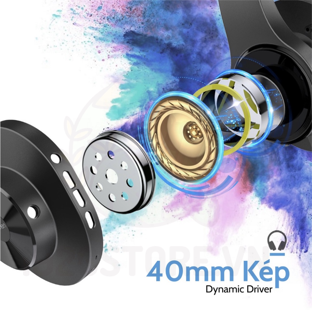 Tai Nghe Bluetooth Headphone OneOdio JS18 - Driver 40mm, Nghe Nhạc Đến 20H - Chính Hãng  BH 12 Tháng