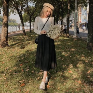 Set đầm nữ VM Shop hai dây kèm khoác lưới ngoài basic thời trang ulzzang 2776 VDU00302