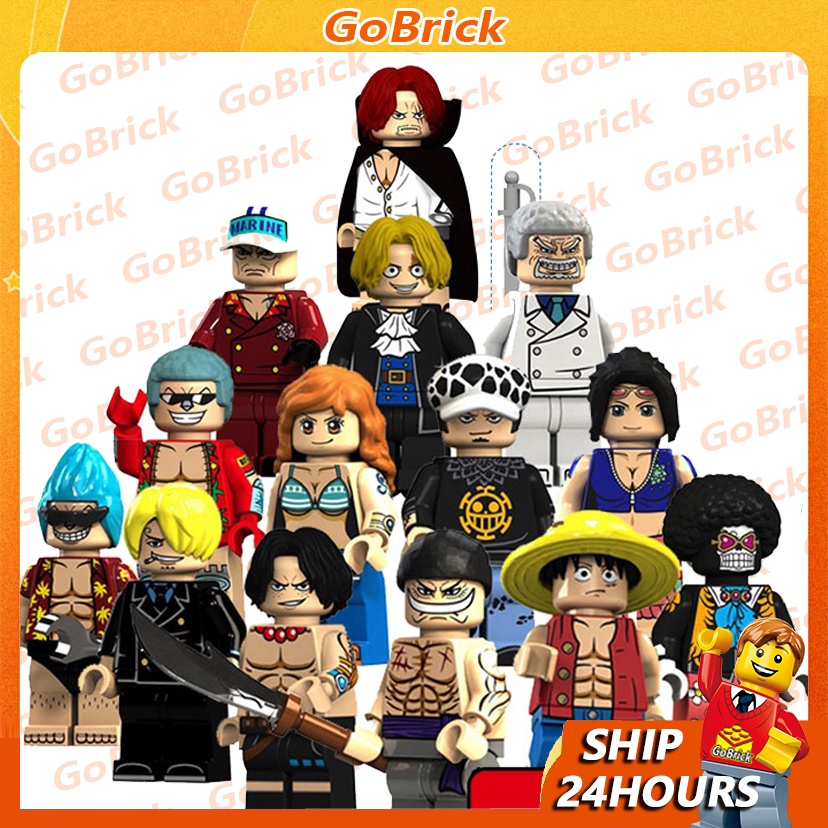 Mô Hình Nhân Vật Luffy Solonna Robin Trong One Piece GoBrick045