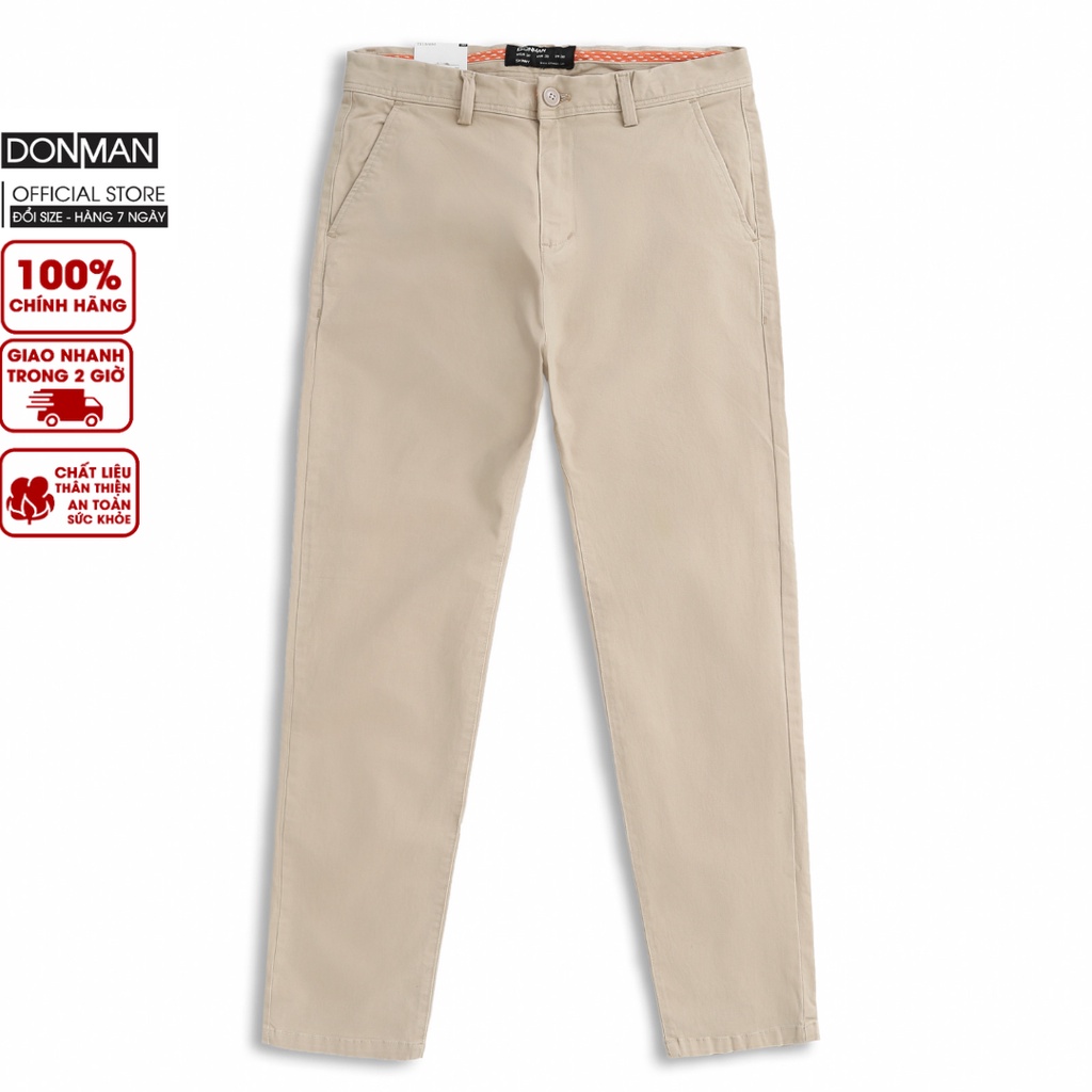 Quần kaki dài basic DONMAN from Regular fit QDK02