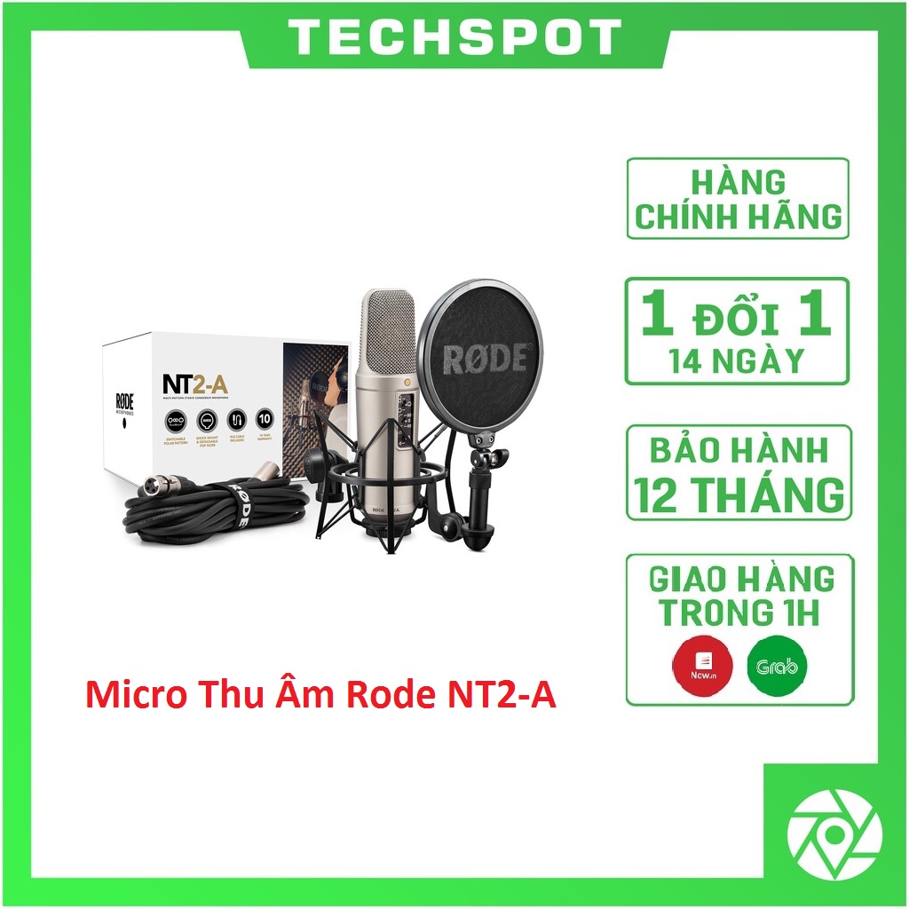 Micro Thu Âm Rode NT2-A | Bảo hành 12 tháng | Hàng Chính Hãng