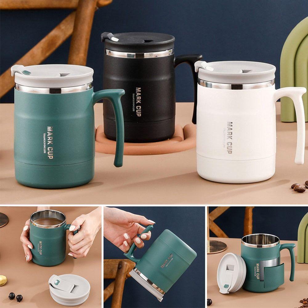 LAKAMIER Cốc Uống Cà Phê 400ML Kèm Muỗng