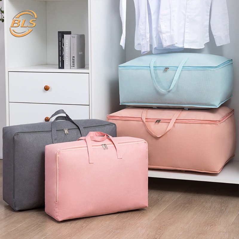 Túi Đựng Chăn Mền Sức Chứa Lớn Dày Dặn Chống Thấm Nước / Chống Ẩm Mốc Có Khóa Kéo Tiện Dụng