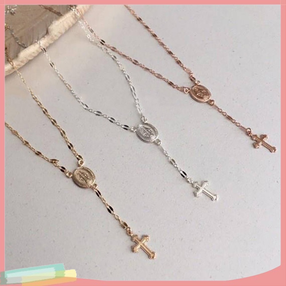Dây Chuyền Hợp Kim Trang Trí Thánh Giá Xinh Xắn Cho Nữ