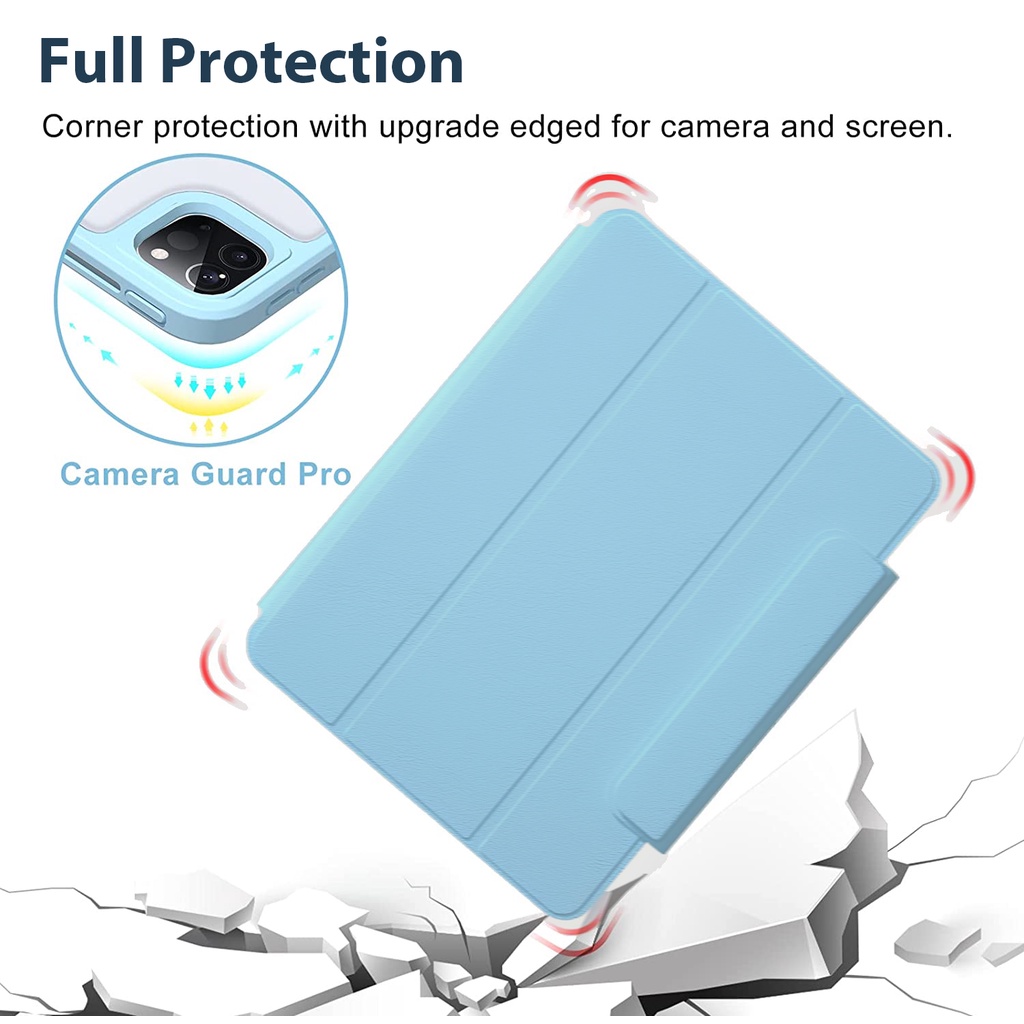 Bao Da Máy Tính Bảng Từ Tính Có Thể Tháo Rời Cho iPad Pro 11 Pro 12 inch Air 5th 4th 10.2 inch Mini 6