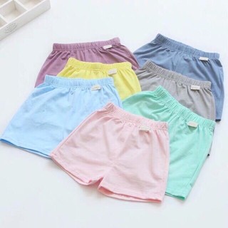 Quần đùi trơn nam nữ dáng lửng basic ống rộng cạp chun co dãn Q032 Quần short unisex mặc mùa hè dễ phối đồ
