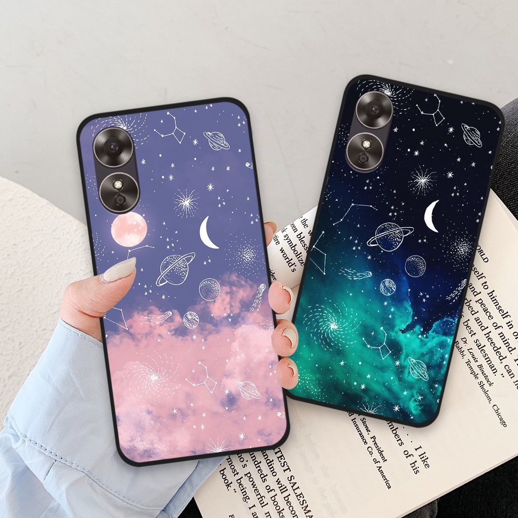 Ốp lưng Oppo A17 / A17K, ốp điện thoại oppo hoạ tiết vũ trụ, ốp lưng nhựa dẻo