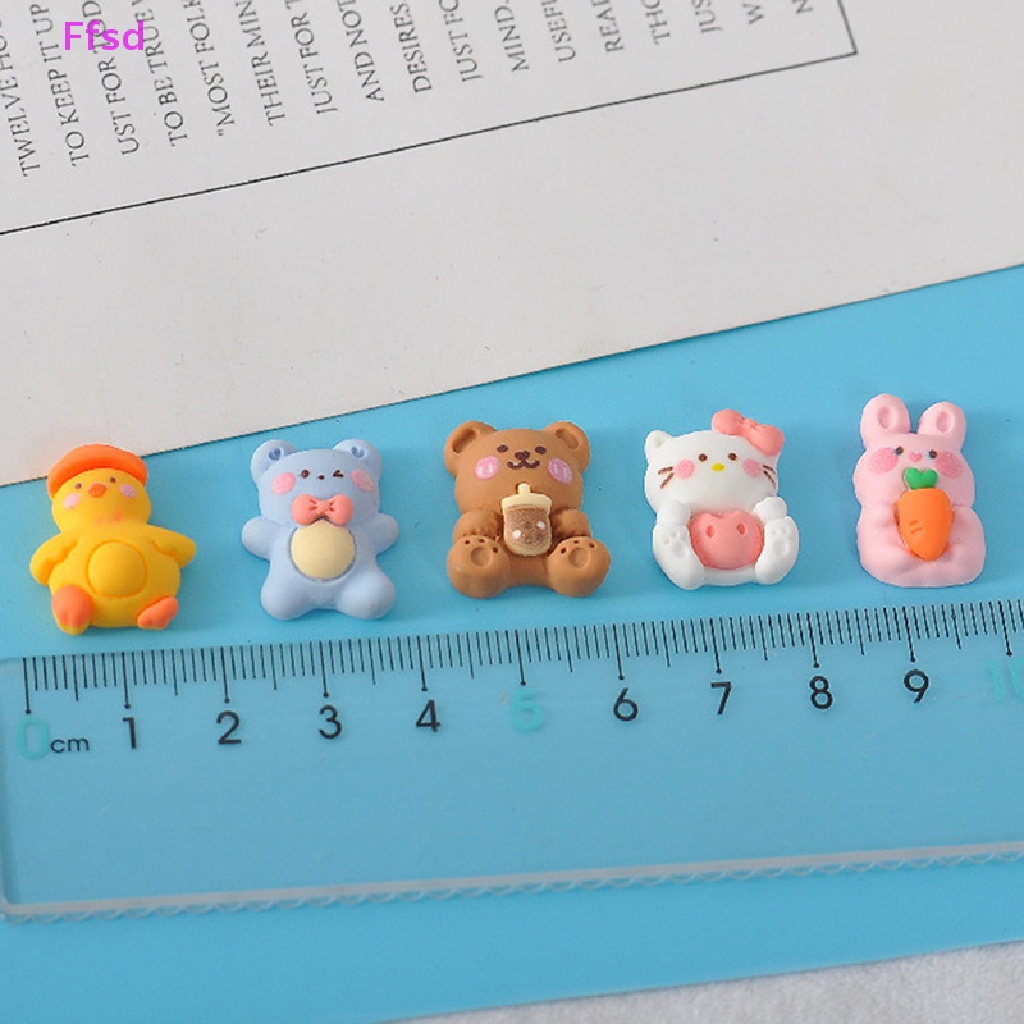 {Ffsd} Bộ 10 Miếng Dán Trang Sức Nhựa Resin Hình Đám Mây / Ngôi Sao Đáng Yêu Hỗn Hợp DIY