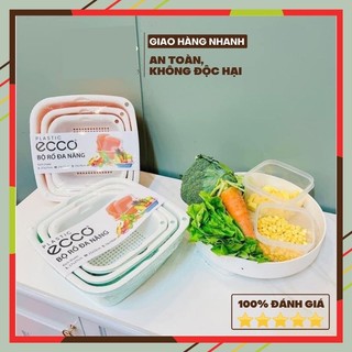 SET 3 BỘ THAU VÀ RỔ ECCO ĐA NĂNG CAO CẤP