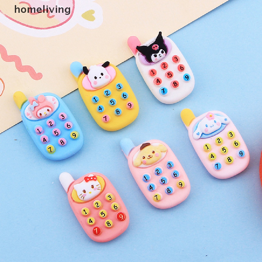 Set 10 Mô Hình Điện Thoại Di Động Mini Trang Trí Nhà Búp Bê DIY