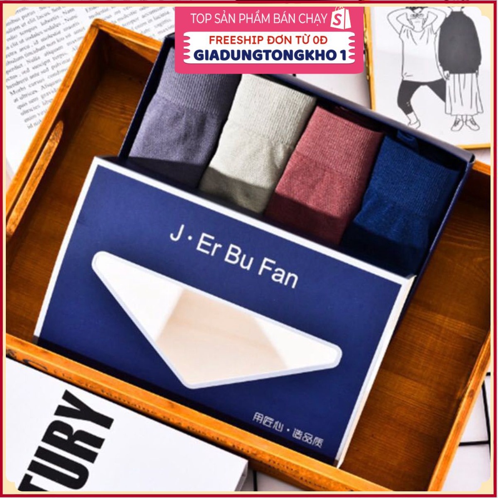 (Bán Buôn Sỉ) Set 4 Quần Lót Nam Đủ Màu Thoáng Khí T2