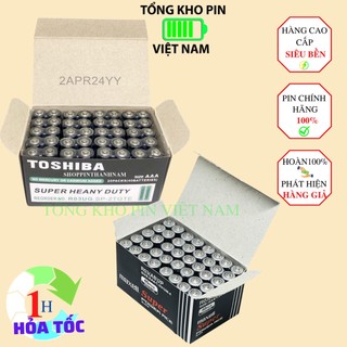 Hộp 40 viên pin AAA Maxell, Toshiba đũa - Hàng nhập khẩu - Hàng siêu bền chính hãng