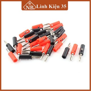 Combo bộ 4 đôi jack nối JS90 và bắp chuối cao cấp (2 JS90 đỏ + 2 JS90 đen + 2 bắp chuối đỏ + 2 bắp chuối đen)