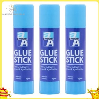 3 cây hồ khô, keo khô siêu dính giấy Double A 8g